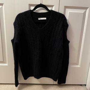 NWOT Cutout Shoulder Zara Sweater Size S